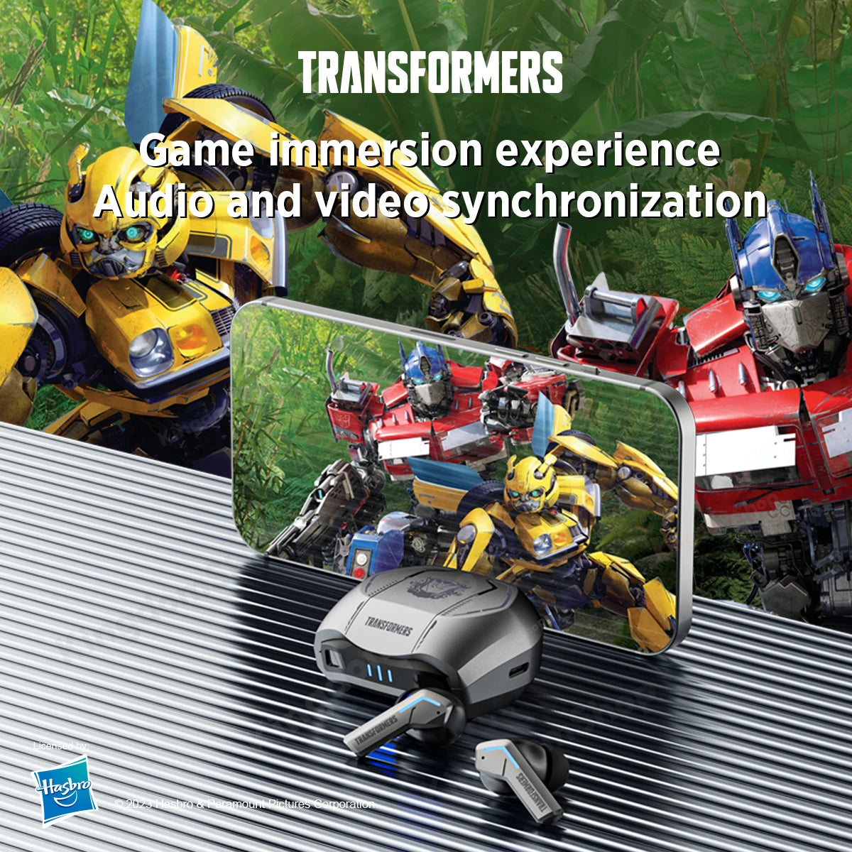 TRANSFORMERS TF-T06 1/2/3/5/10 PCS Wholesale Wireless Bluetooth Earphones  Noise Reduction Headphones Gaming Music Choice Earbud